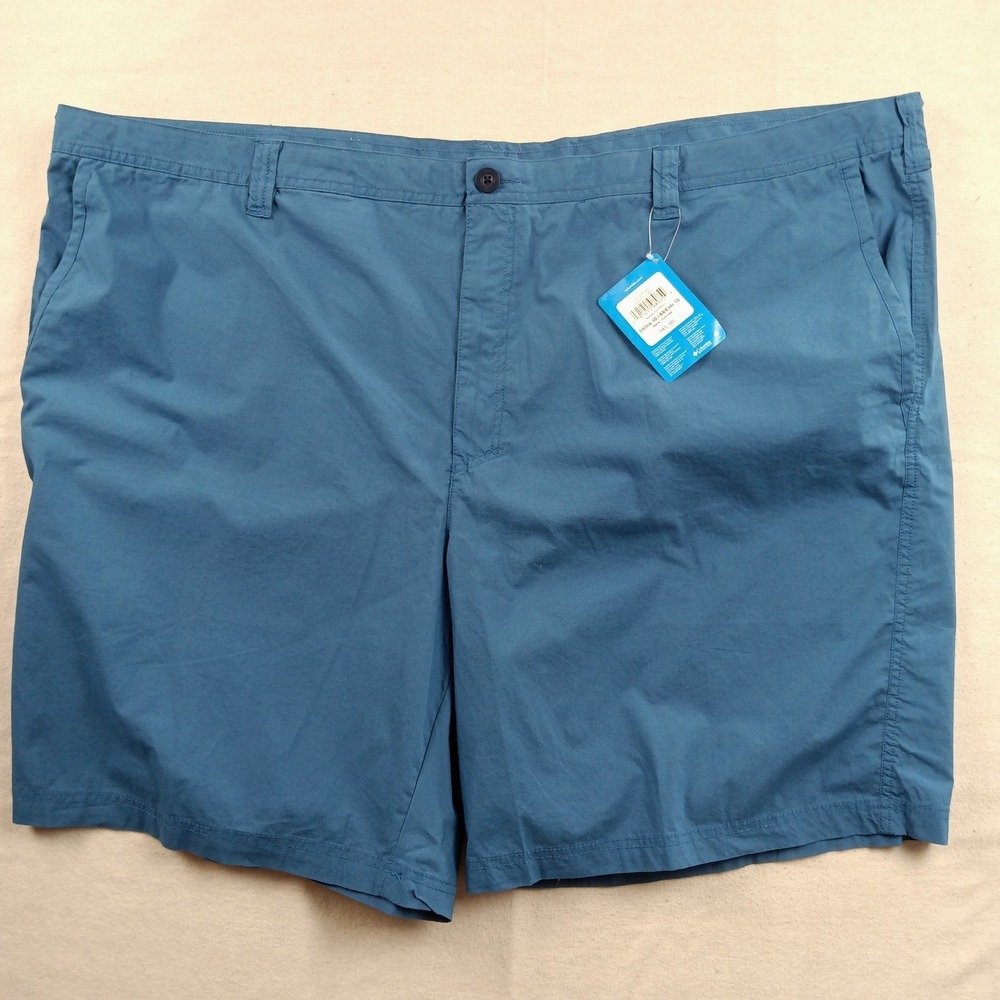 Columbia Mens Cotton Washed Out Shorts Blue Carbon 54x10 AS4471-483 - NWT